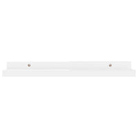 Suzzy Wall Mounting Shelves Set of 4, Floating Design, Gloss White MDF, 16 Inch - BM339749