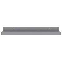 Suzzy Wall Mounting Shelves Set of 4, Floating Design, Gray Wood, 16 Inch - BM339752