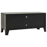 Andy 41 Inch TV Stand Media Cabinet, 2 Doors, 1 Shelf, Gray and Black - BM339758