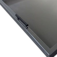 Yela Decorative Tray, 27x27 Square with Black Handles, Urban Bronze - BM339783