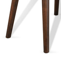 Neva Chairside Table, 24 Inch Rectangular Top, Angled Legs, Dark Brown - BM339791