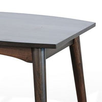 Neva Side End Table, 24 Inch Square Top with Angled Legs, Dark Brown - BM339796