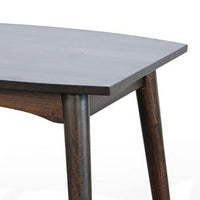 Neva Side End Table, 24 Inch Square Top with Angled Legs, Dark Brown - BM339796