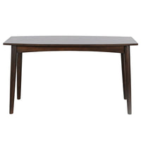Neva Sofa Console Table, 48 Inch Rectangular, Angled Legs, Dark Brown - BM339803
