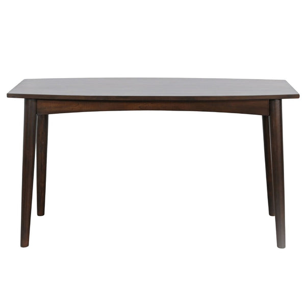 Neva Sofa Console Table, 48 Inch Rectangular, Angled Legs, Dark Brown - BM339803