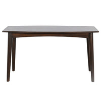 Neva Sofa Console Table, 48 Inch Rectangular, Angled Legs, Dark Brown - BM339803