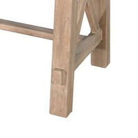 Anva Writing Desk with USB Power Plug, 2 Drawers, Gray Mindi Wood - BM339859