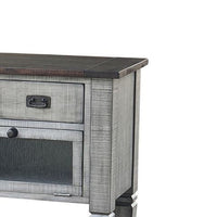Camie Sideboard Server, Drop Down Drawers, Waterfall Brown Gray Mahogany - BM339887