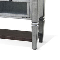 Camie Sideboard Server, Drop Down Drawers, Waterfall Brown Gray Mahogany - BM339887