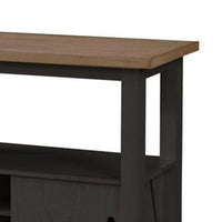 Riby Sideboard Buffet Server Cabinet, Wine Racks, 2 Doors, Black 52 Inch - BM340178