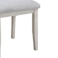 Bovo Dining Chair Set of 2, Dove Gray, Driftwood White Wood - BM340193