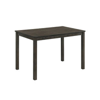 Muly Dining Table, 43 Inch Rectangular Top, Gray-Brown Wood Legs - BM340197