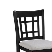 Mipo Counter Height Dining Chair Set of 2, Gray Fabric, Grid Back - BM340215
