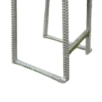 Mio Barstool Chair Set of 6, Thick Seat Cushion, Gray Wicker Frame - BM340340