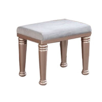 Yezy 3pc Vanity LED Mirror Desk Set with Padded Stool, Blush Pink - BM340352