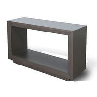Kena Sofa Console Table, 50 Inch, Contemporary Dark Gray Solid Mahogany - BM340370