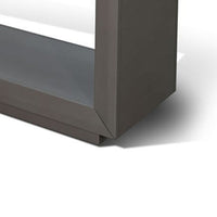 Kena Sofa Console Table, 50 Inch, Contemporary Dark Gray Solid Mahogany - BM340370