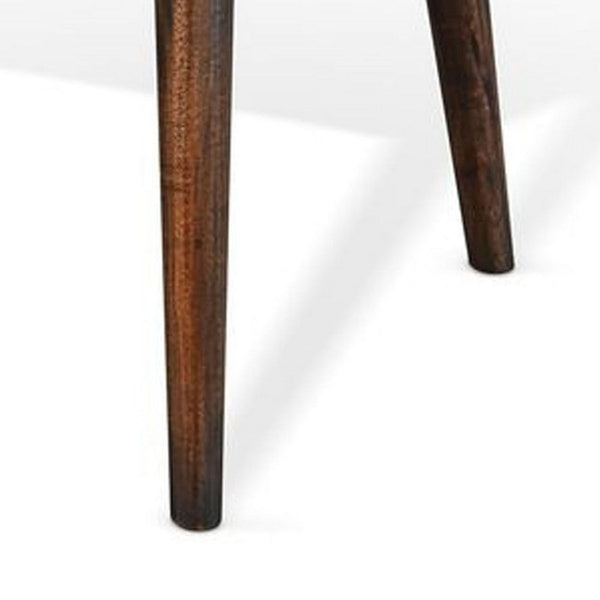 Neva Coffee Table, 48 Inch Rectangular, Dark Brown Solid Wood - BM340382