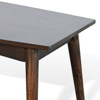 Neva Coffee Table, 48 Inch Rectangular, Dark Brown Solid Wood - BM340382