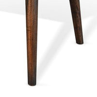 Neva Coffee Table, 48 Inch Rectangular, Dark Brown Solid Wood - BM340382