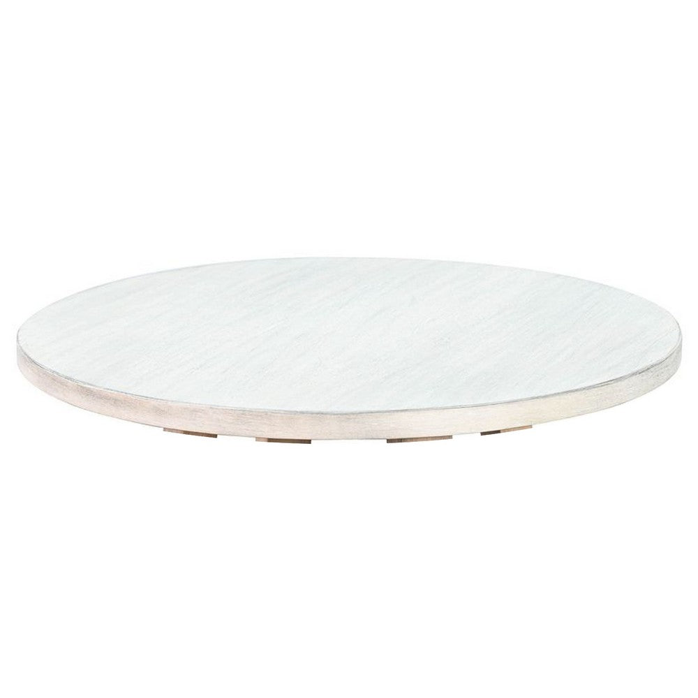 Dilly Side End Table, Cross Pedestal Base, Light Gray, 28 Inch Solid Wood - BM340383