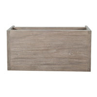 Fela Coffee Table, 52 Inch Rectangular Top, Natural Brown Solid Wood - BM340388