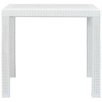 Patio Dining Table, White Textured, 31 Inch Square Tabletop - BM340417