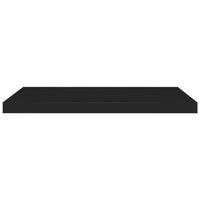 Zyno Wall Shelf, 32 Inch, Matte Black MDF Body, Modern Design - BM340425