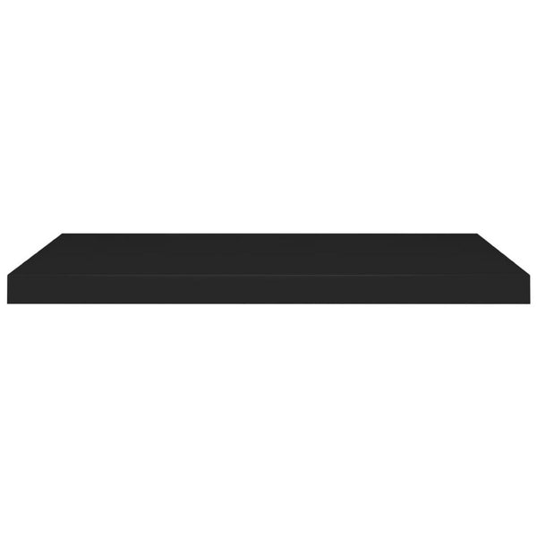 Zyno Wall Shelf, 32 Inch, Matte Black MDF Body, Modern Design - BM340425
