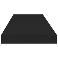 Zyno Wall Shelf, 32 Inch, Matte Black MDF Body, Modern Design - BM340425
