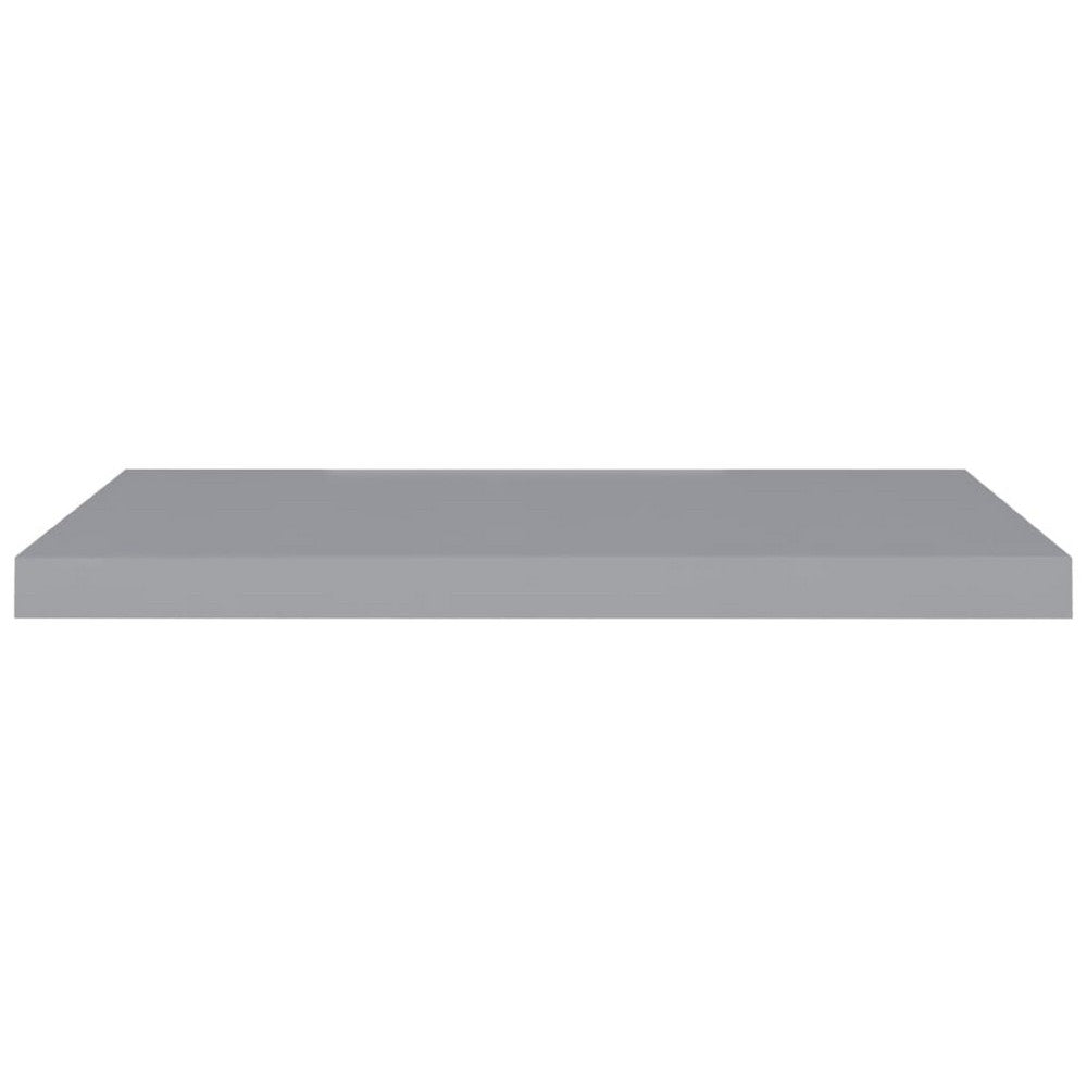 Zyno Wall Shelf, 32 Inch, Matte Gray MDF Body, Modern Design - BM340426