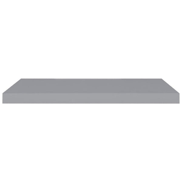 Zyno Wall Shelf, 32 Inch, Matte Gray MDF Body, Modern Design - BM340426