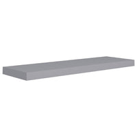 Zyno Wall Shelf Set of 2, Matte Gray MDF Body, Modern Design 32 Inch - BM340427