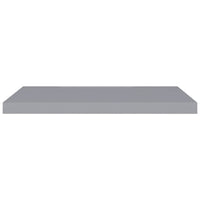 Zyno Wall Shelf Set of 4, Matte Gray MDF Body, Modern Design 32 Inch - BM340428