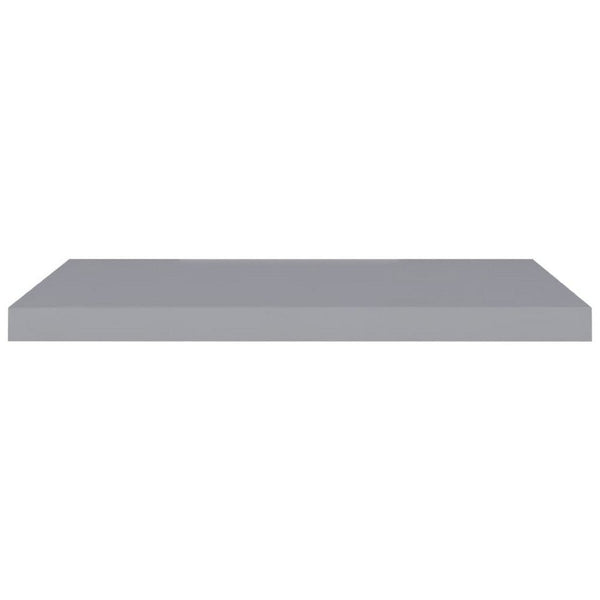 Zyno Wall Shelf Set of 4, Matte Gray MDF Body, Modern Design 32 Inch - BM340428