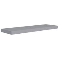 Zyno Wall Shelf Set of 4, Matte Gray MDF Body, Modern Design 32 Inch - BM340428