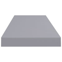 Zyno Wall Shelf Set of 4, Matte Gray MDF Body, Modern Design 32 Inch - BM340428