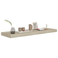 Zyno Wall Shelf, 32 Inch, Oak Brown MDF Body, Modern Design - BM340429