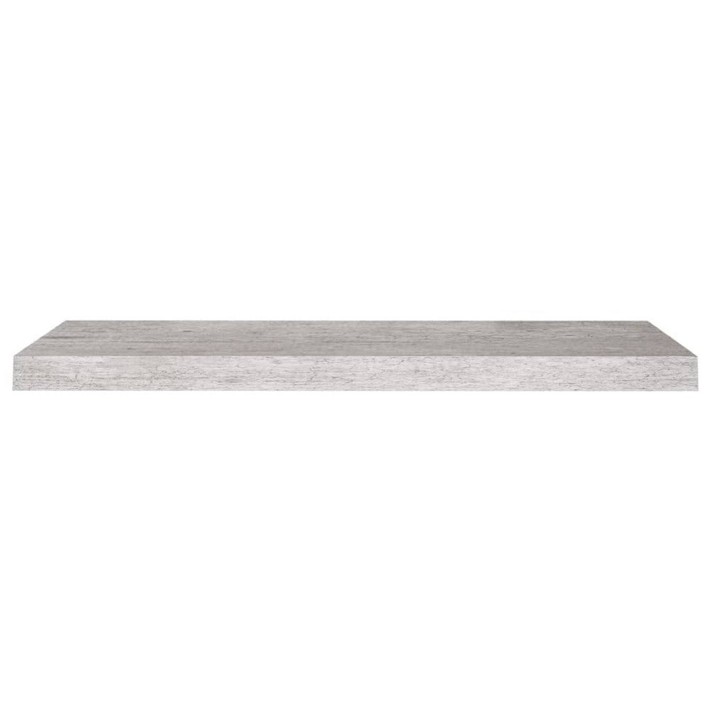 Zyno Wall Shelf, 32 Inch, Industrial Style Concrete Gray MDF - BM340435