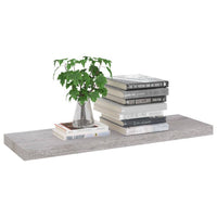 Zyno Wall Shelf, 32 Inch, Industrial Style Concrete Gray MDF - BM340435