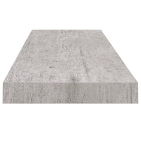 Zyno Wall Shelf, 32 Inch, Industrial Style Concrete Gray MDF - BM340435