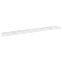 Yuli Wall Shelf Set of 2, Contemporary White, Raised Ledge Design 32 Inch - BM340436