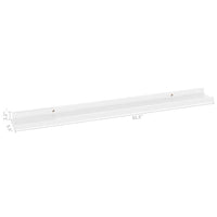 Yuli Wall Shelf Set of 2, Contemporary White, Raised Ledge Design 32 Inch - BM340436