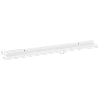 Yuli Wall Shelf Set of 4, Contemporary White, Raised Ledge Design 32 Inch - BM340437
