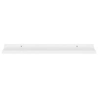 Yuli Wall Shelf Set of 4, Contemporary White, Raised Ledge Design 32 Inch - BM340438