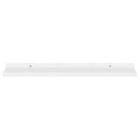 Yuli Wall Shelf Set of 4, Contemporary White, Raised Ledge Design 32 Inch - BM340438