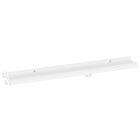 Yuli Wall Shelf Set of 4, Contemporary White, Raised Ledge Design 32 Inch - BM340438