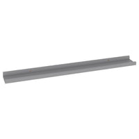 Yuli Wall Shelf Set of 4, Contemporary Gray, Raised Ledge Design 32 Inch - BM340440
