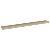 Yuli Wall Shelf Set of 4, Farmhouse Brown, Raised Ledge Design 32 Inch - BM340441