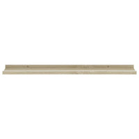 Yuli Wall Shelf Set of 2, Farmhouse Brown White, Raised Ledge Design 32 Inch - BM340442